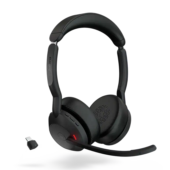 Jabra Evolve2 55 Angle 1E MS USB-C light Transparent RGB Jabra Evolve2 55